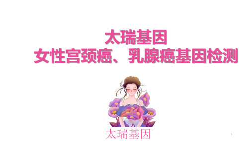 宫颈癌、乳腺癌、卵巢癌基因检测PPT课件