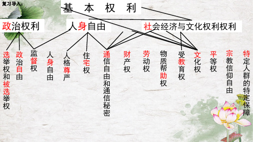 人教版道德与法治八年级下册 依法行使权利课件_PPT