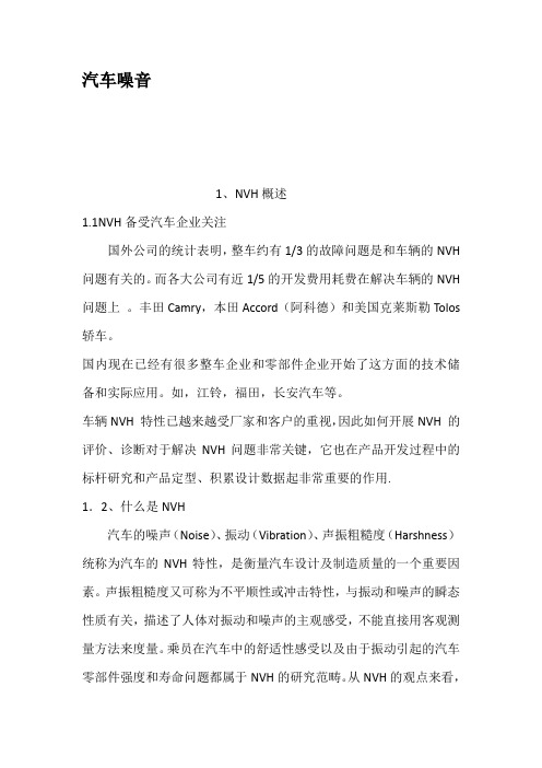 汽车噪音