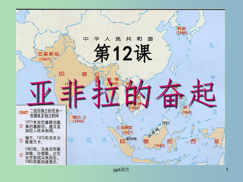 九年级历史下册第六单元亚非拉国家的独立和振兴12亚非拉的奋起课件1新人教版