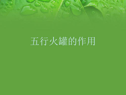 五行火罐ppt参考课件