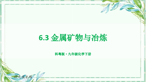 6.3 金属矿物与冶炼