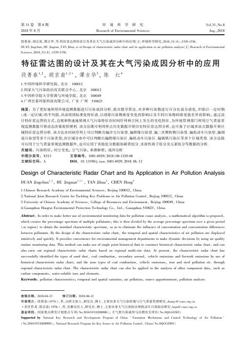 特征雷达图的设计及其在大气污染成因分析中的应用
