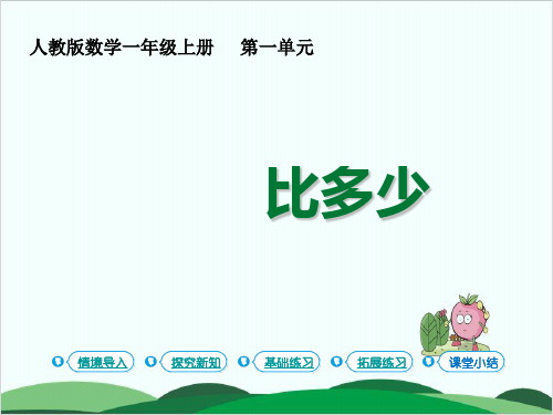 一年级上册数学课件 准备课比多少 人教版