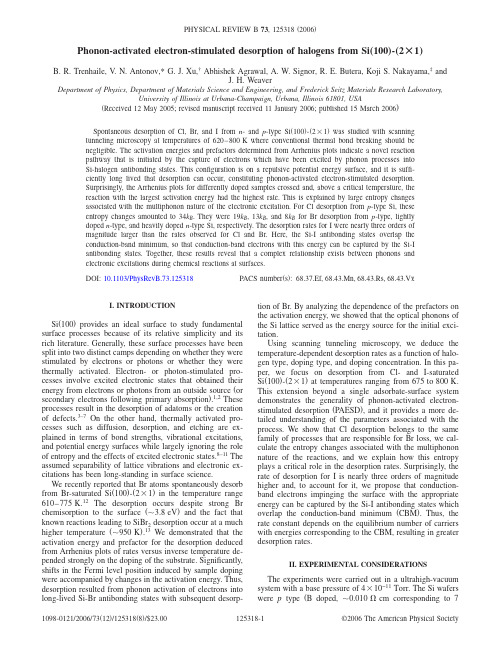 Phonon-activated electron-stimulated desorption of halogens from Si100…-2 1…