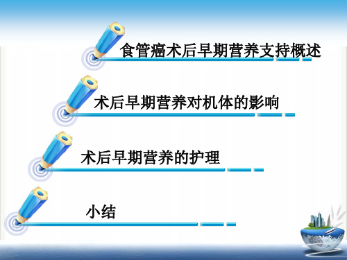 食管癌术后早期营养支持相关研究PPT课件