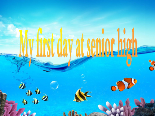 高中英语必修一-module1-my-first-day-at-senior-high全单元课件