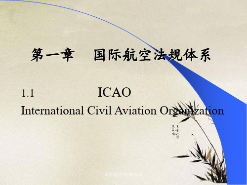 国际航空法规体系