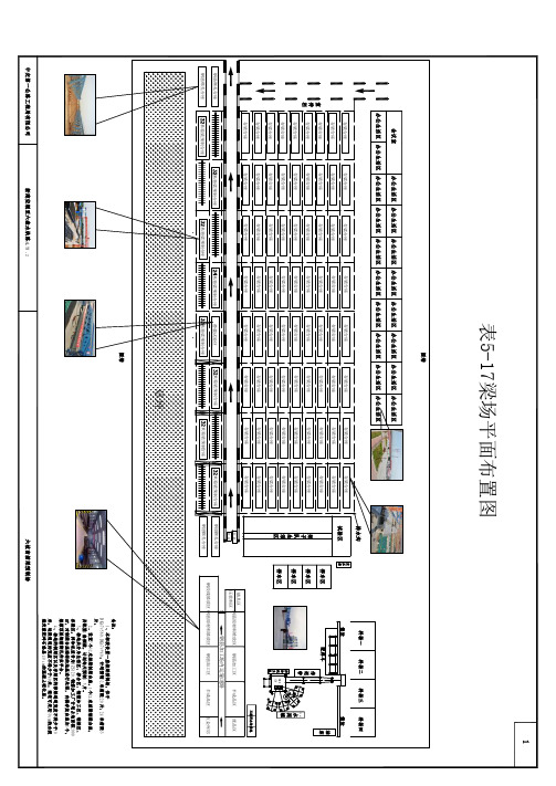表5-17 梁场平面布置图