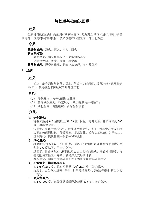 热处理基础知识