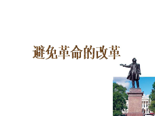 北师大历史14课避免革命的改革