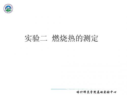 2 实验二  燃烧热的测定