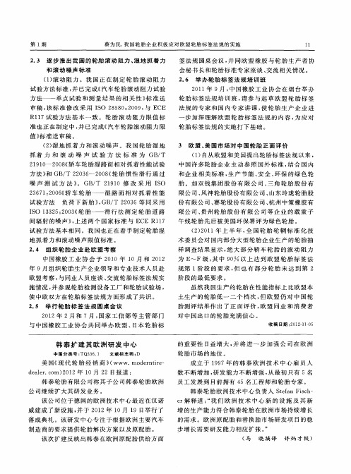 韩泰扩建其欧洲研发中心