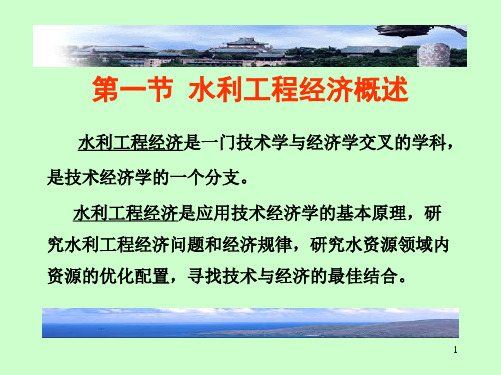 武汉大学 水利工程经济
