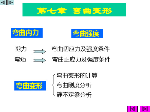 材料力学07(第七章 弯曲变形)