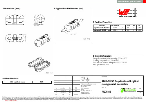 74275815;中文规格书,Datasheet资料
