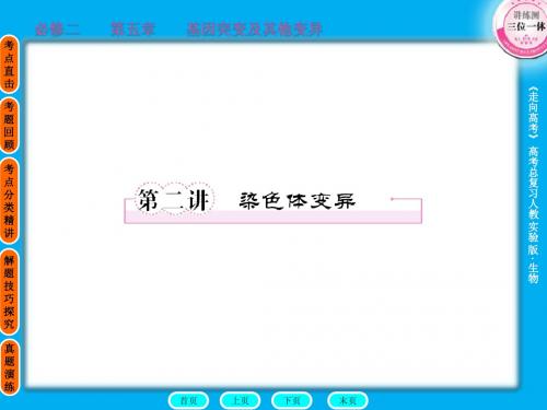 2011走向高考,贾凤山,高中总复习,生物,必修二5-2