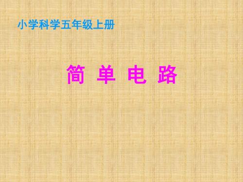 五年级上科学课件-简单电路-苏教版(1)