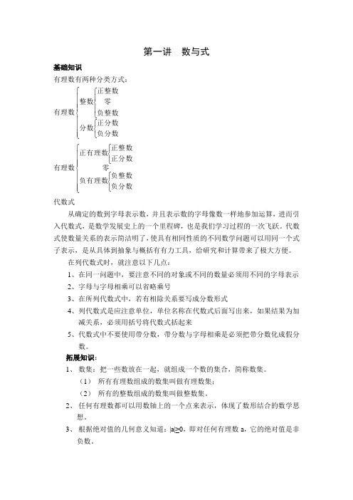 第一讲数与式