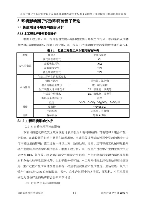 05环境影响因子识别和评价因子筛选