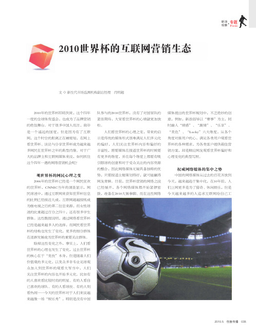 2010世界杯的互联网营销生态