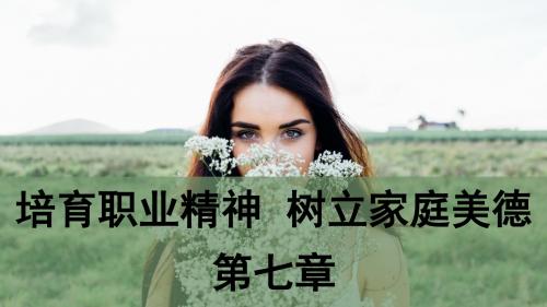 第七章 培育职业精神  树立家庭美德