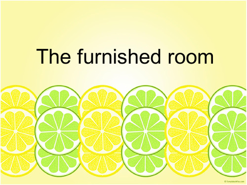 The furnished room