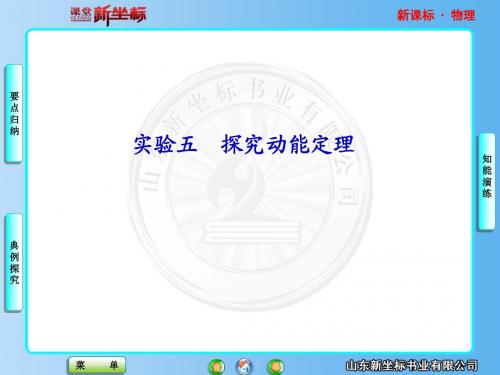 2013新课标高中物理总复习实验5