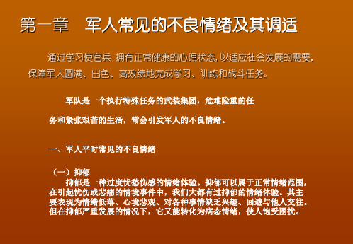 新兵心理疏导_PPT课件