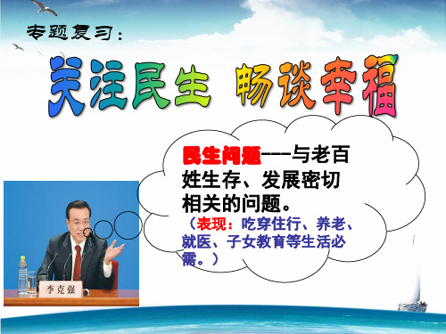 中考思品专题复习：民生问题(公开课)