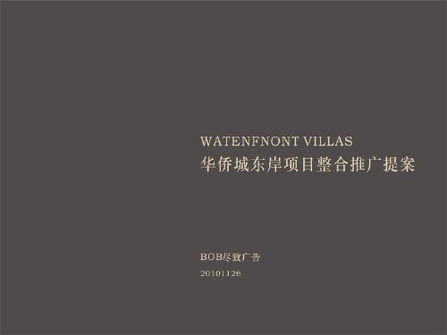 成都华侨城项目整合推广提案