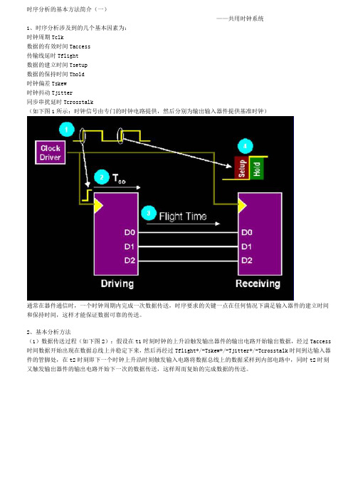 时序分析的基本方法简介
