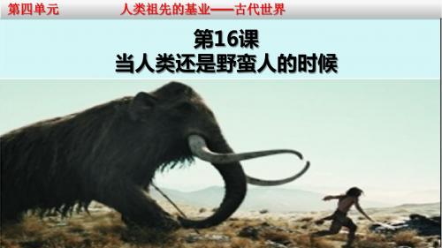 北师大版八年级历史下册第16课《当人类还是野蛮人的时候》课件(共29张PPT)