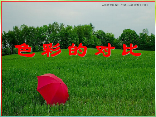 人教版-五年级上册-色彩的对比ppt
