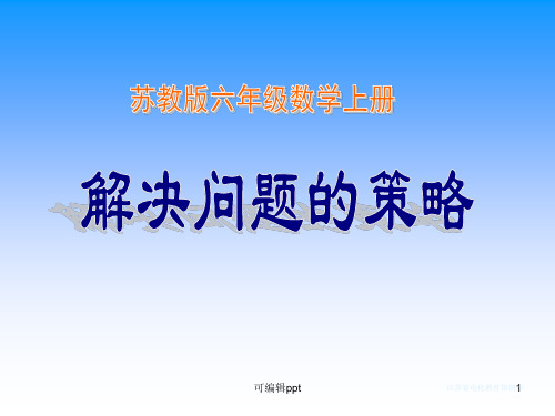 解决问题的策略--替换