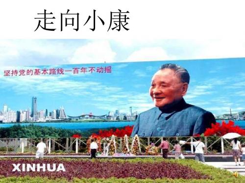 九年级思想品德 第四课 走向小康课件