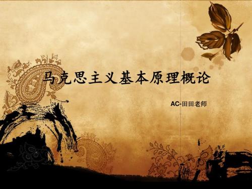 马克思主义基本原理概论20150427