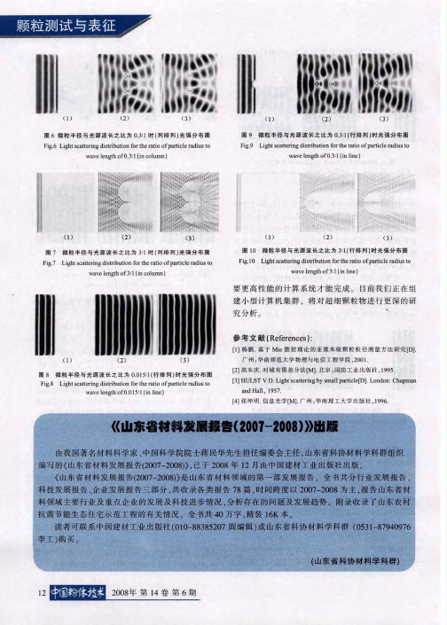 《山东省材料发展报告(2007-2008)》出版