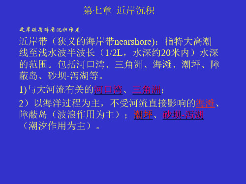 第七章近岸沉积