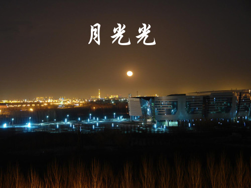 粤教花城版初中音乐  《月光光》教案