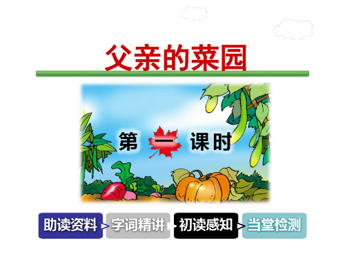 长春版三年级下册语文课件-3-4 父亲的菜园(共62张PPT)