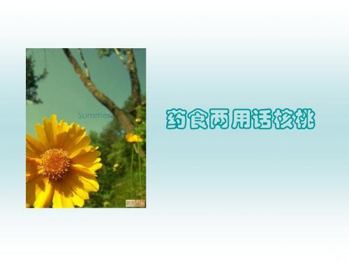 药食两用话核桃