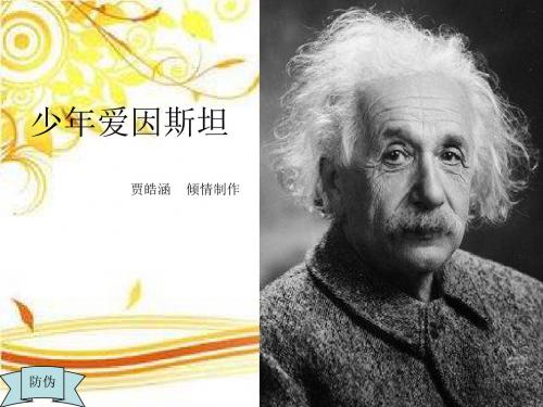 少年爱因斯坦