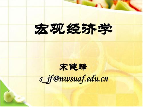 宏观经济学第十二章 国民收入核算