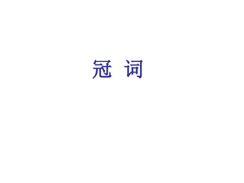 全国通用六年级下册英语小学升初中语法复习冠词