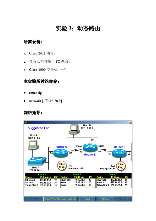 lab3动态路由
