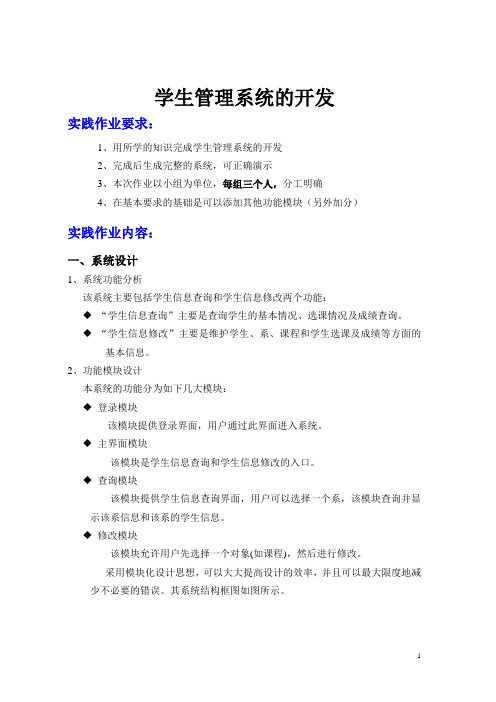 大作业要求