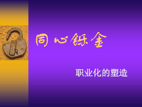 员工的职业化塑造())