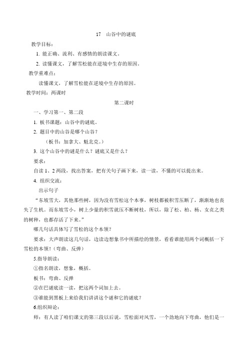 17  山谷中的谜底2