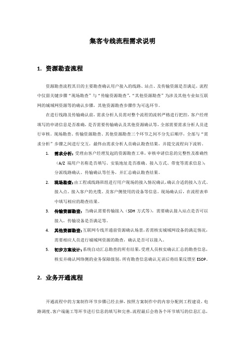 集客流程需求